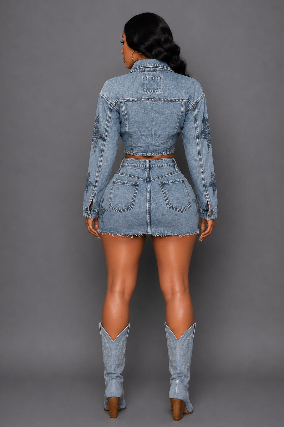 STAR GAZING DENIM SET