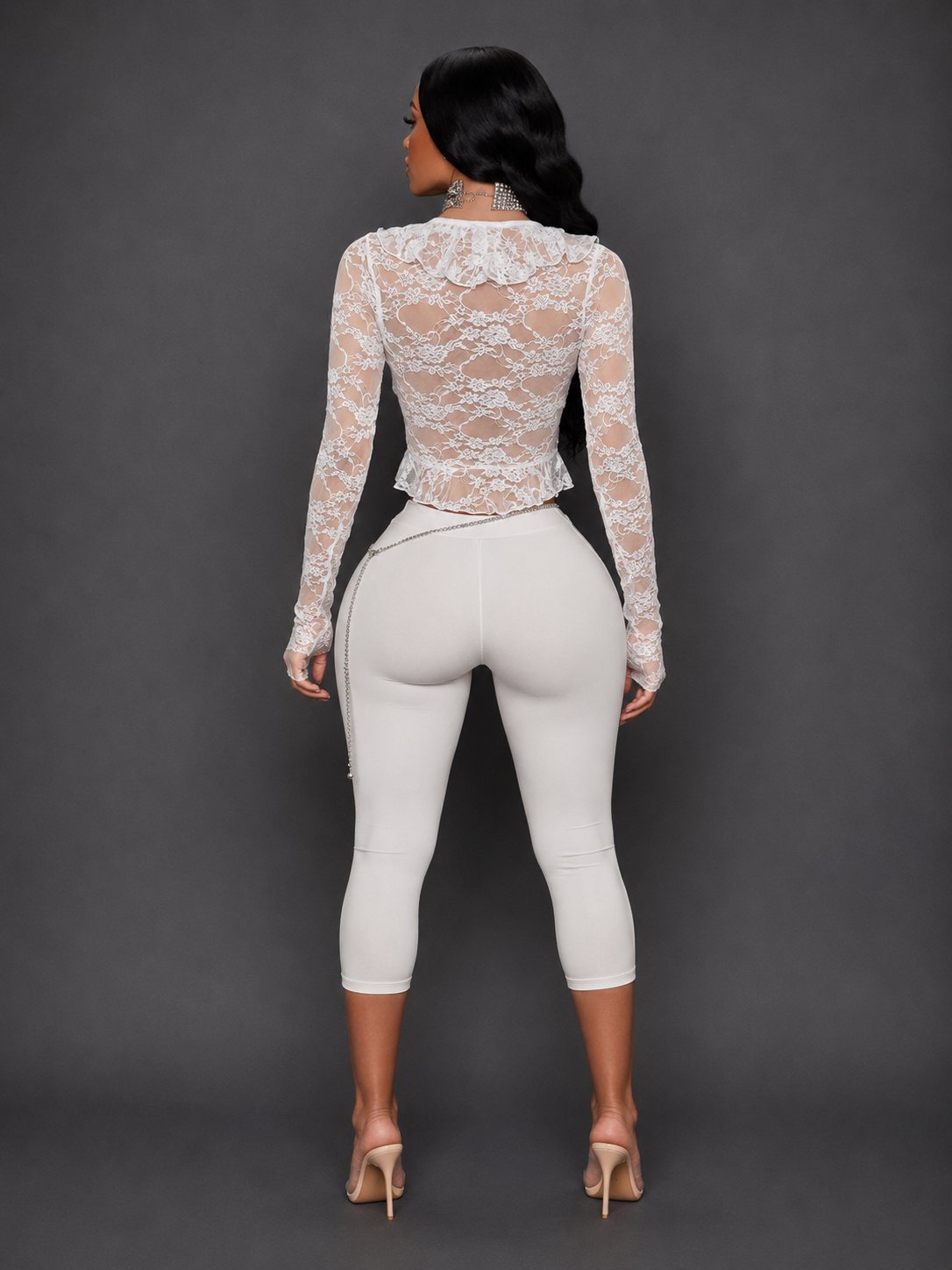 LACED CAPRI SET