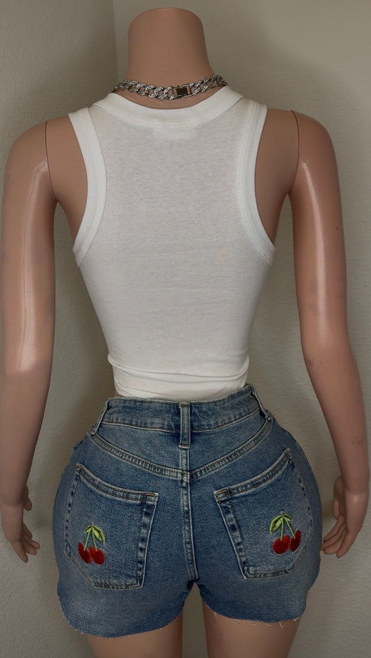 CHERRY SHORT SET