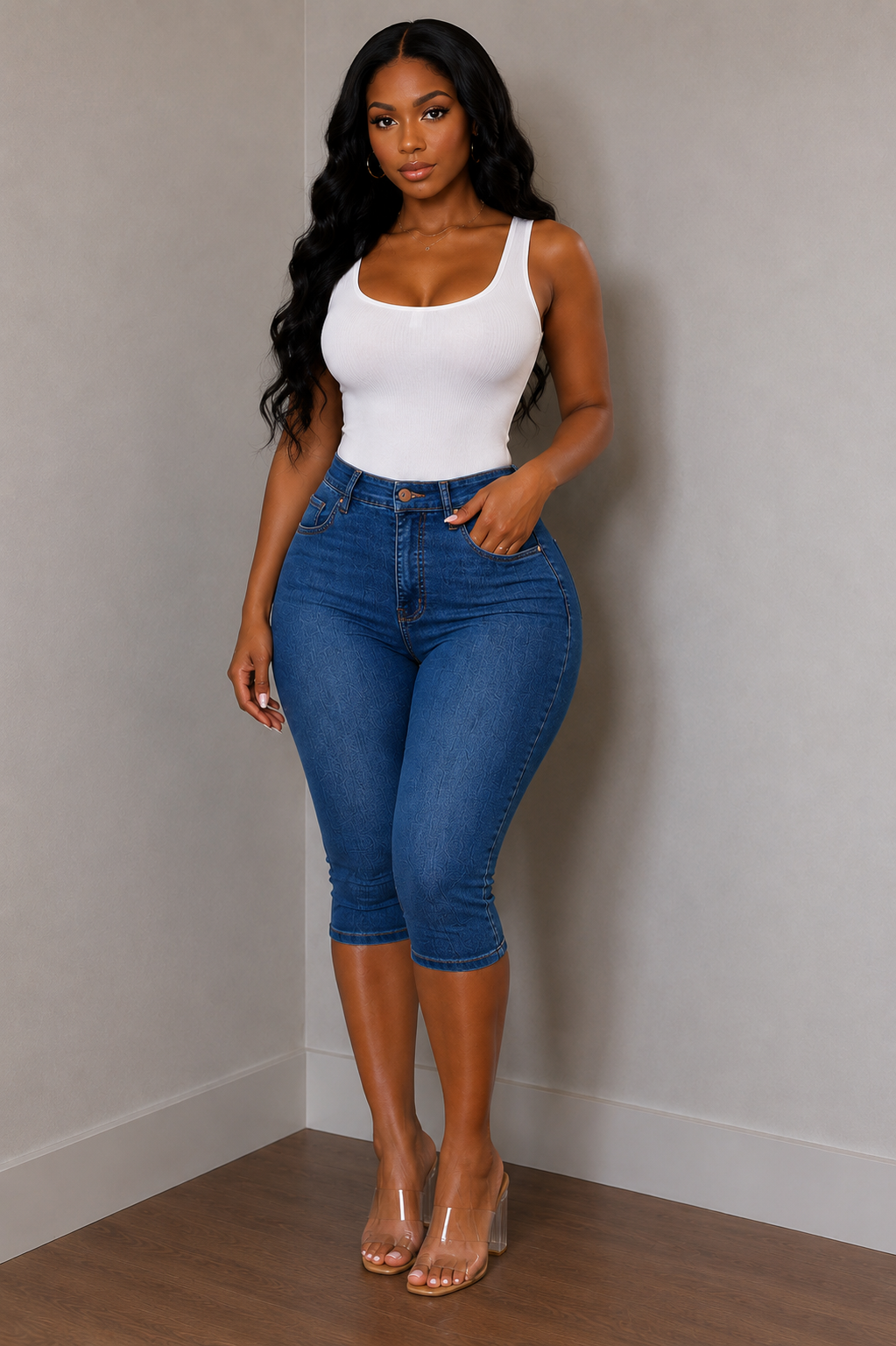 COAST DENIM CAPRI