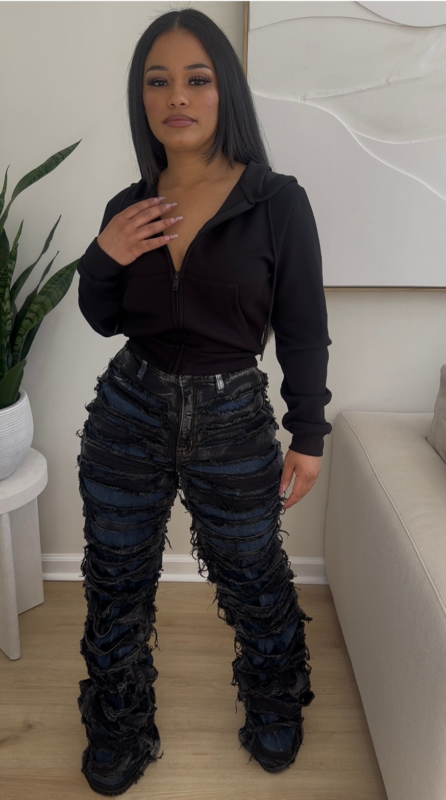 SHRED HER DENIM JEANS