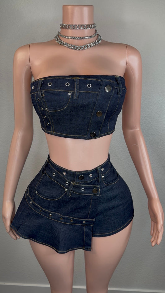 DENIM PARTY SET