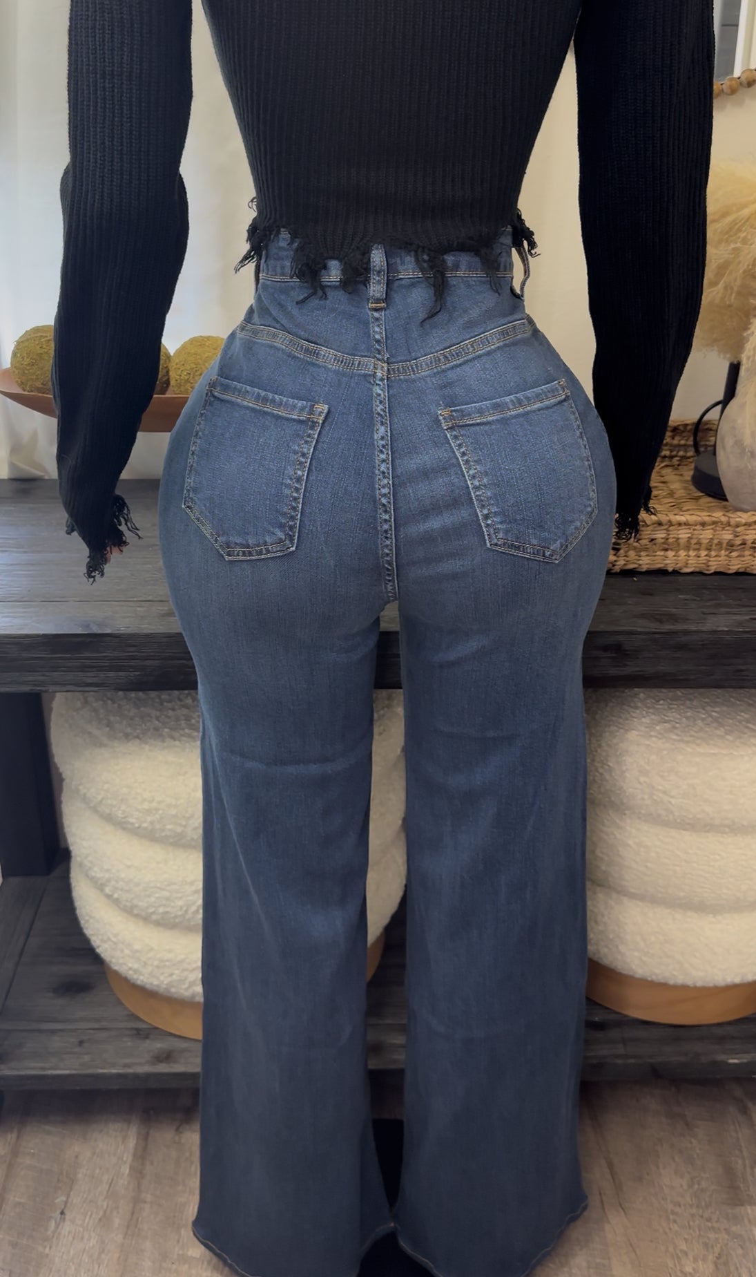 SHEILA HIGH WAIST WIDE LEG DENIM