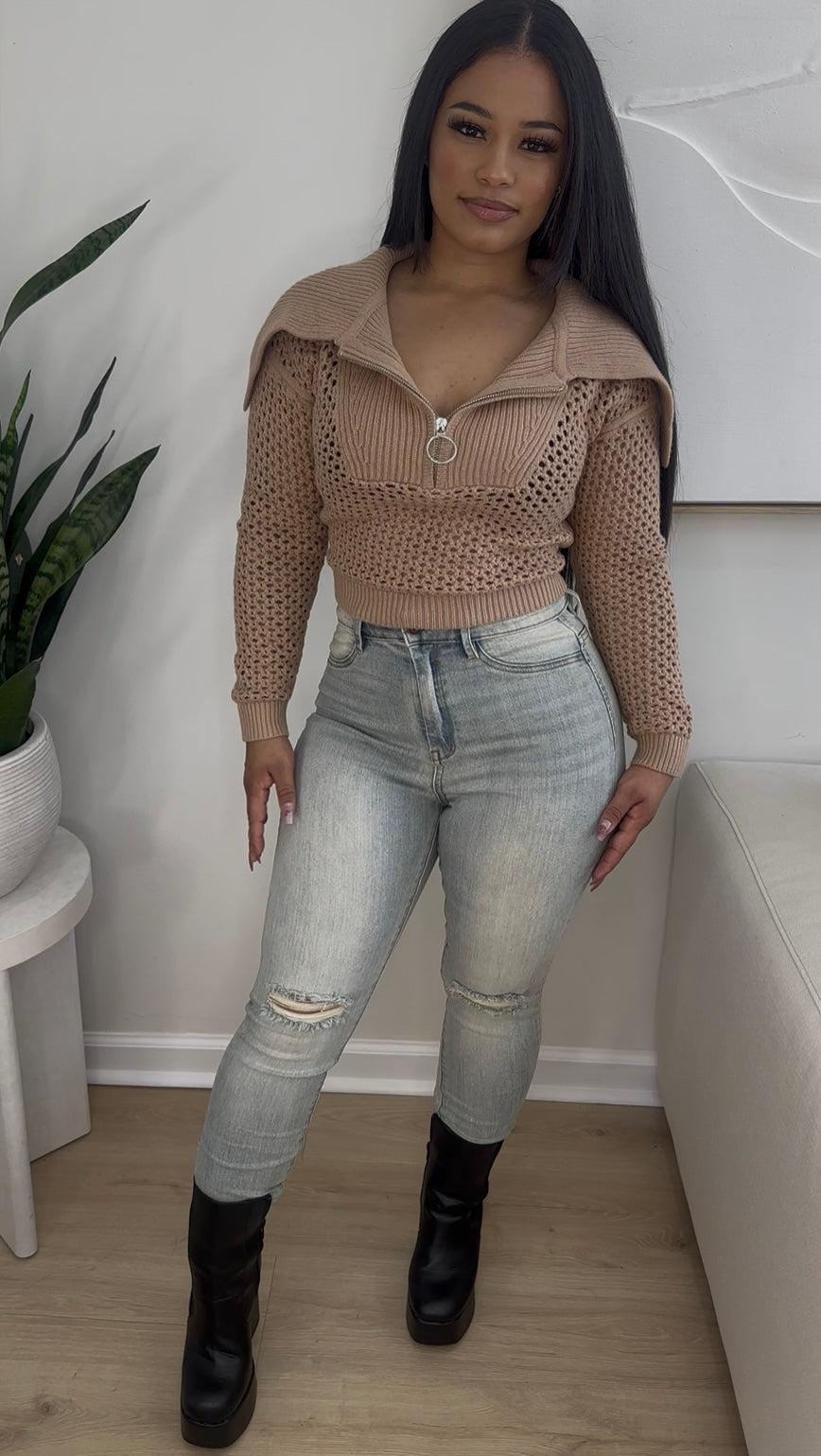 SIENNA SWEATER | TAN