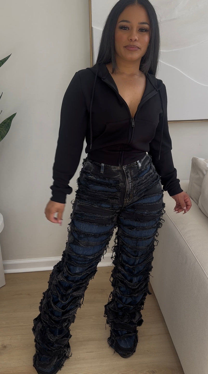 SHRED HER DENIM JEANS