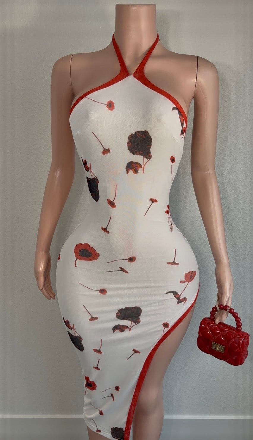 WHISPERING RED DRESS