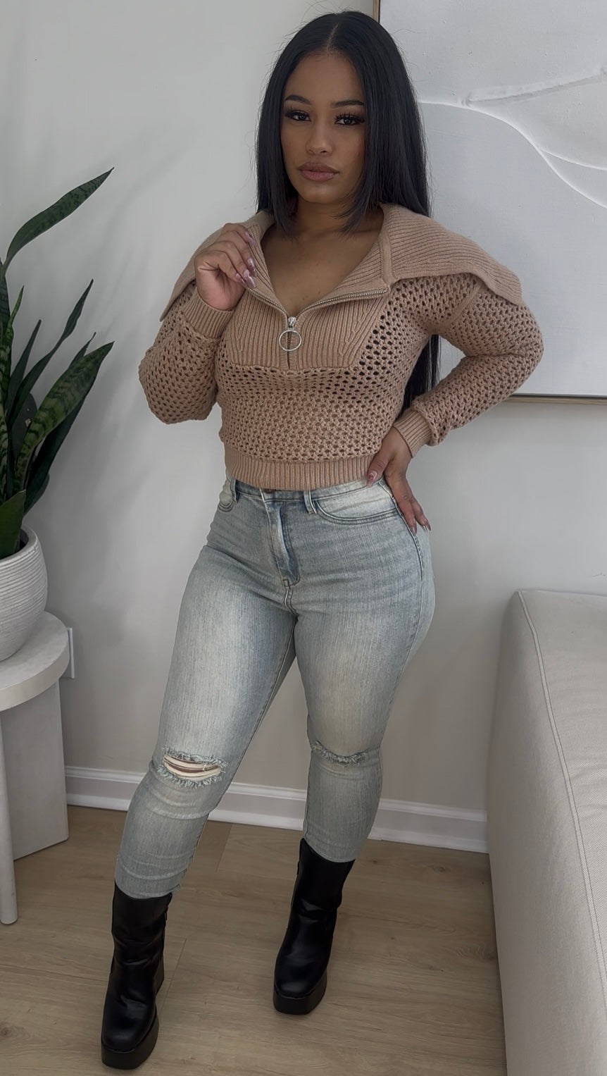 SIENNA SWEATER | TAN