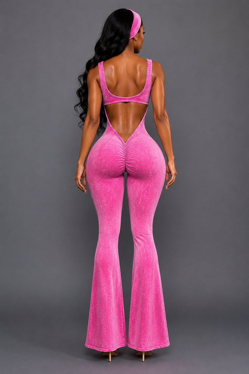 SLATE JUMPSUIT | PINK