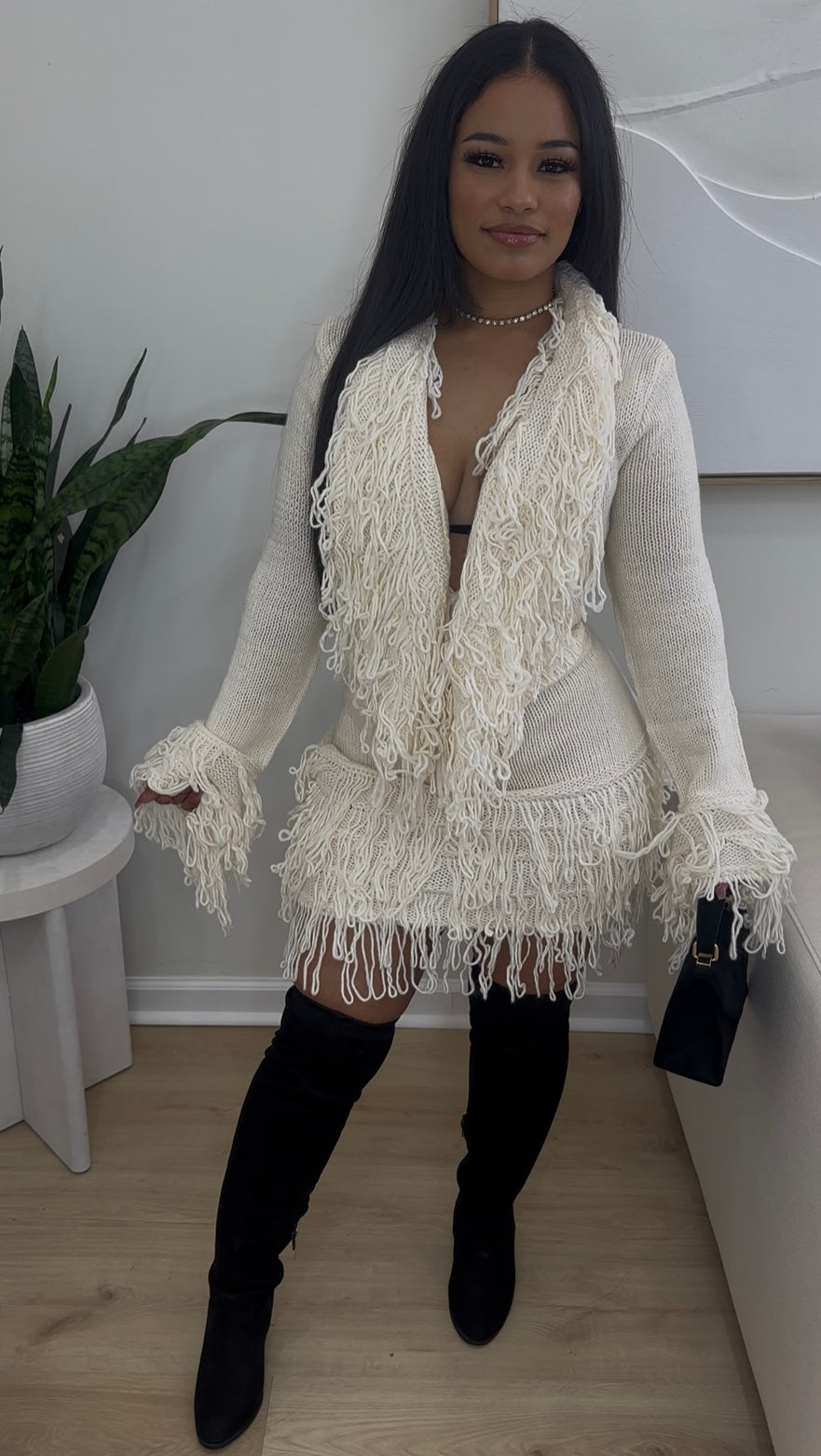 IRIS FRINGE SWEATER SET