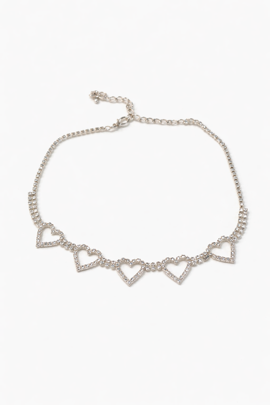 CHAIN OF HEARTS NECKLACE
