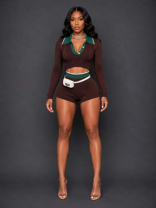 CHOCOLATE SUMMER SHORT SET