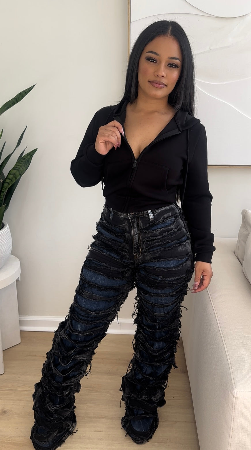 SHRED HER DENIM JEANS