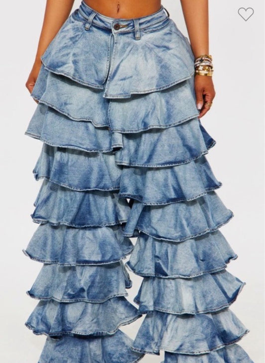 RUFFLE ME DENIM